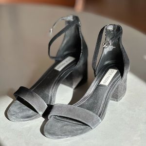 Steve Madden Irenee Black Suede Heels